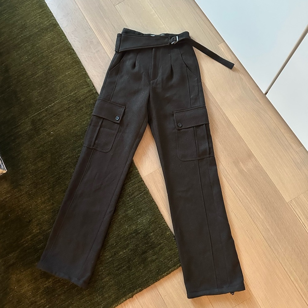 Andersson Bell Brown Belted Cargo Trousers